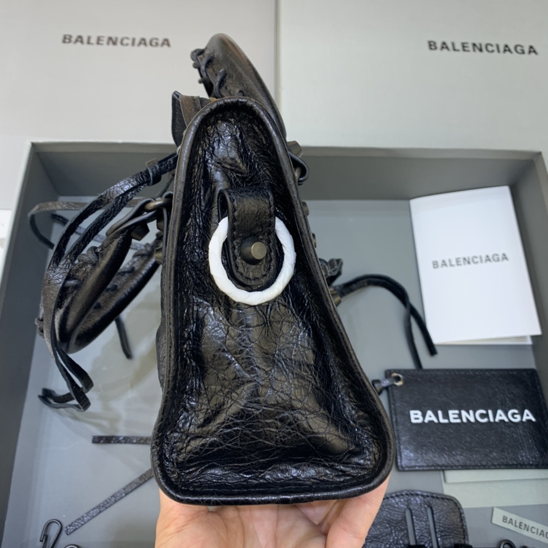 Balenciaga Classic City Mini Handbag Shoulder Bag Black